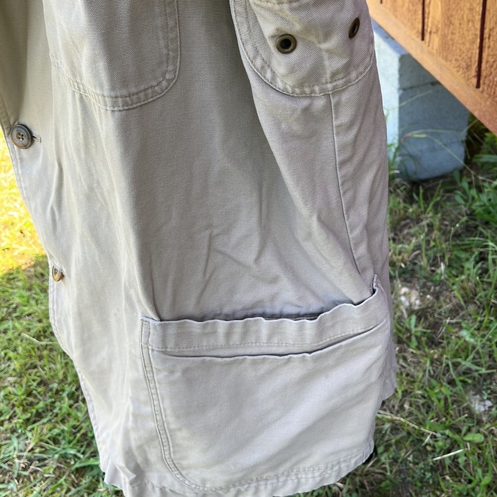 Men’s Duluth trading co outdoor utility jacket.Khaki color.100% cotton.Size 2XL - Picture 4 of 11